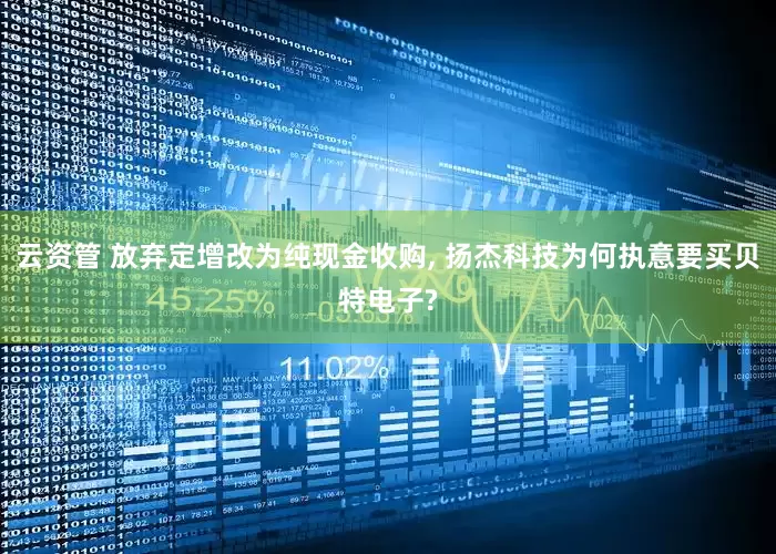 云资管 放弃定增改为纯现金收购, 扬杰科技为何执意要买贝特电子?