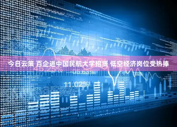 今日云策 百企进中国民航大学招贤 低空经济岗位受热捧
